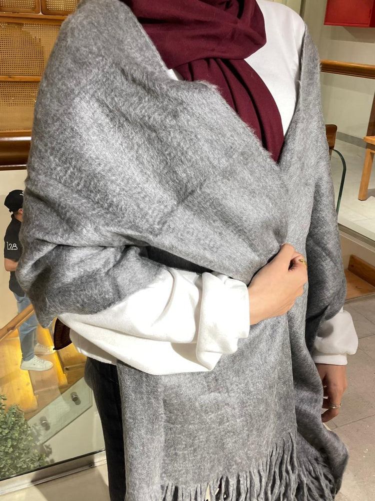 Dark Gray shawl