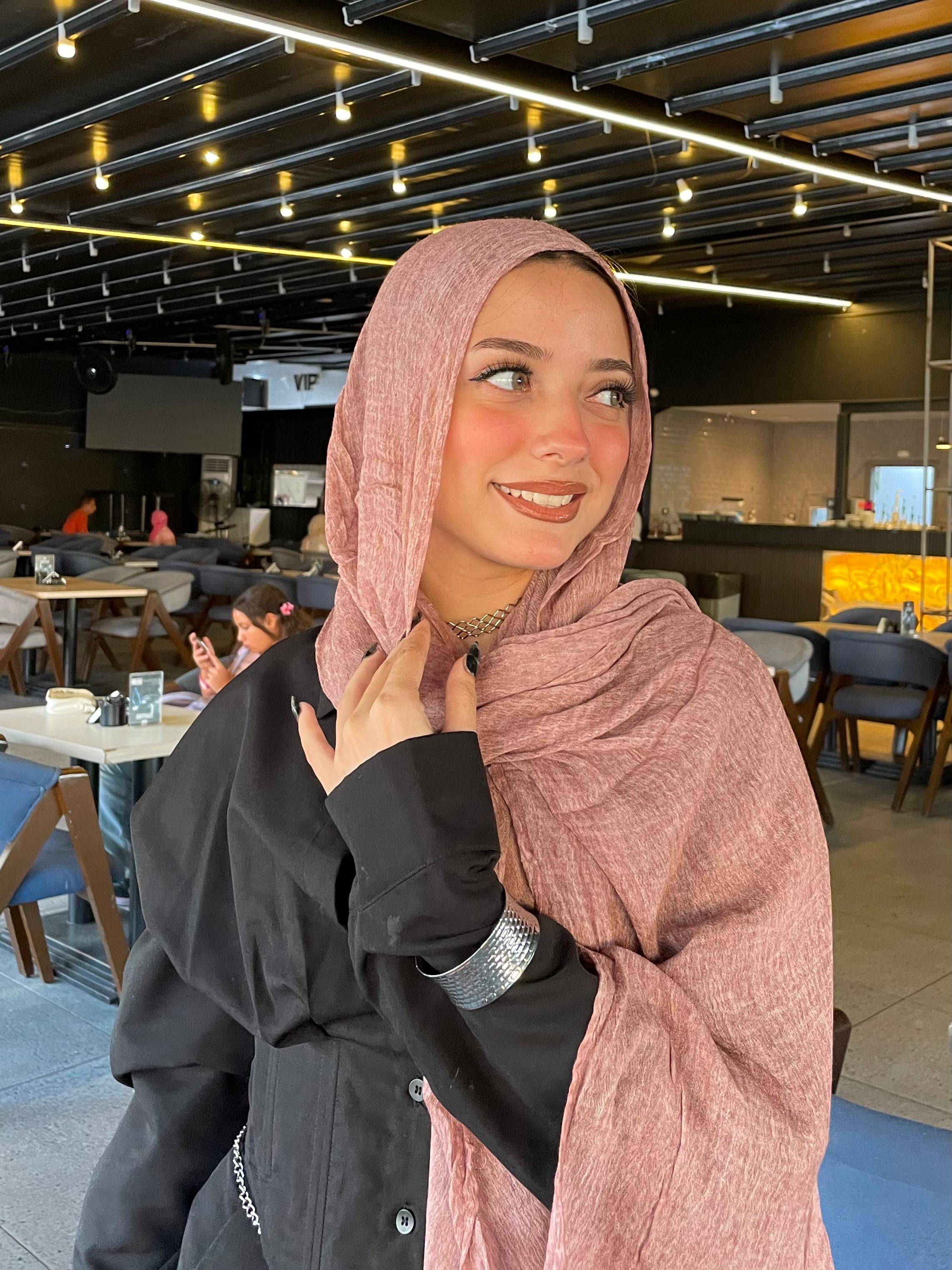 Kashmir Ruffled cotton scarf