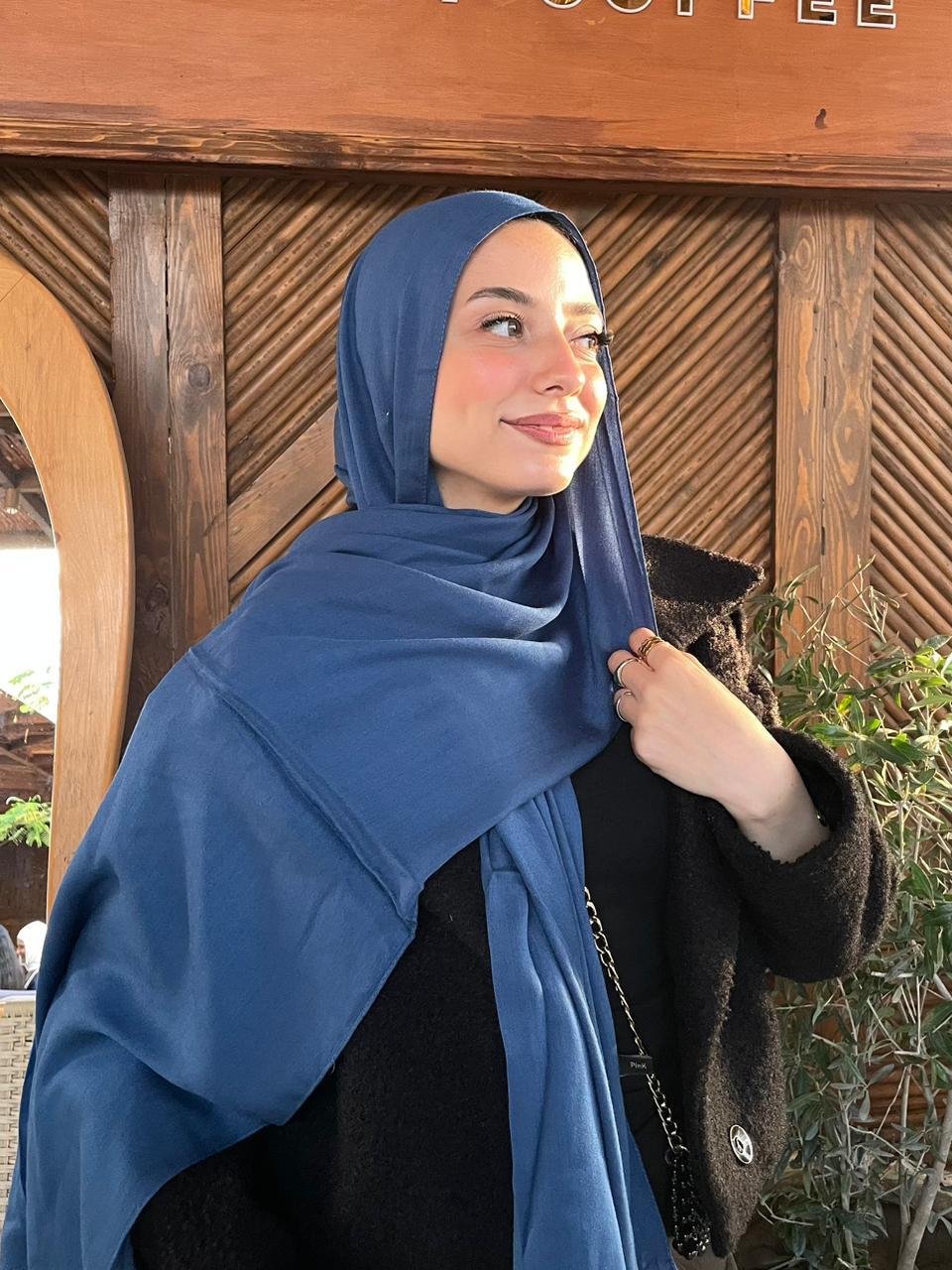 Light Navy Blue Cotton Modal