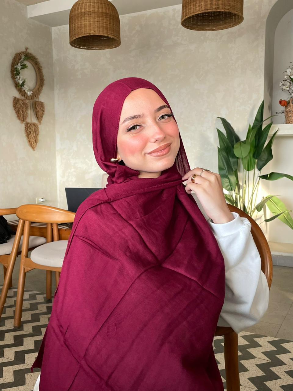 Burgundy Cotton Modal