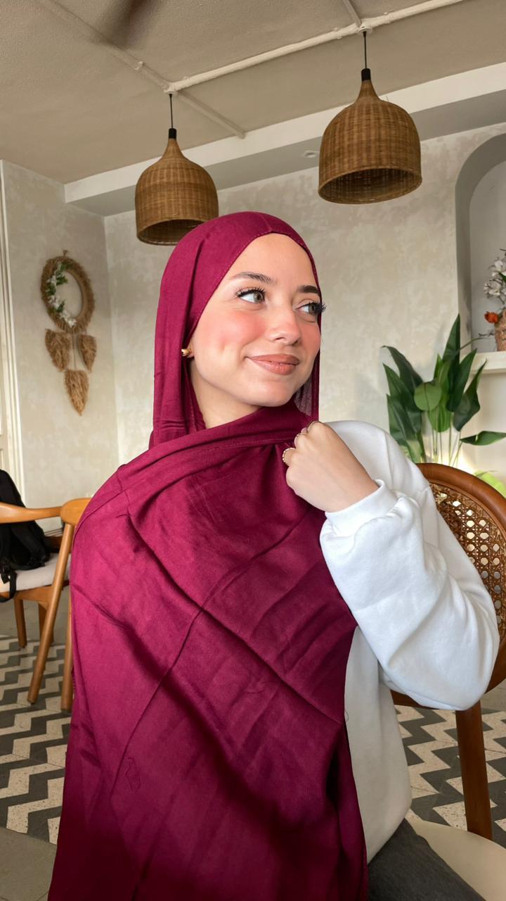 Burgundy Cotton Modal