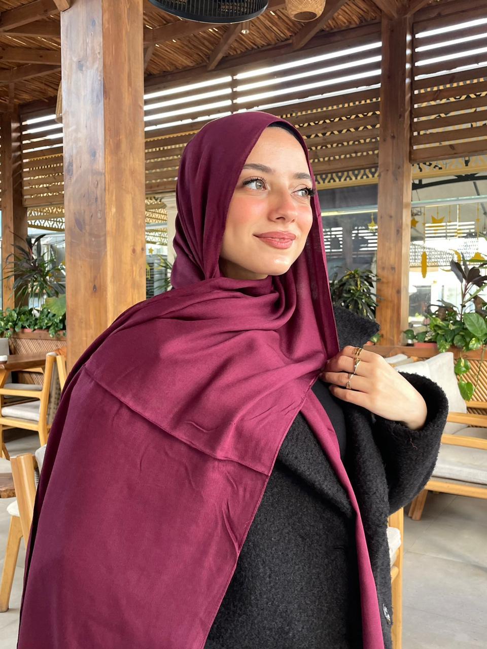 Burgundy Cotton Modal